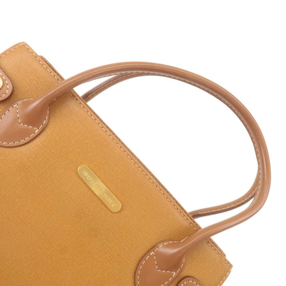 BURBERRY Leather Hand Bag Tote Bag Brown - Picture 4 of 10